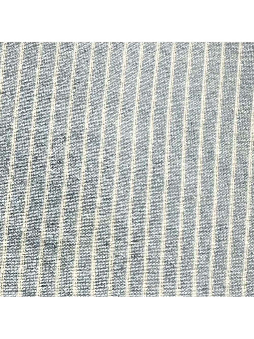 H&M L.O.G.G. Light Blue & White Stripe 100% Cotton Mini Shirt Dress - Picture 4 of 9